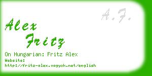 alex fritz business card